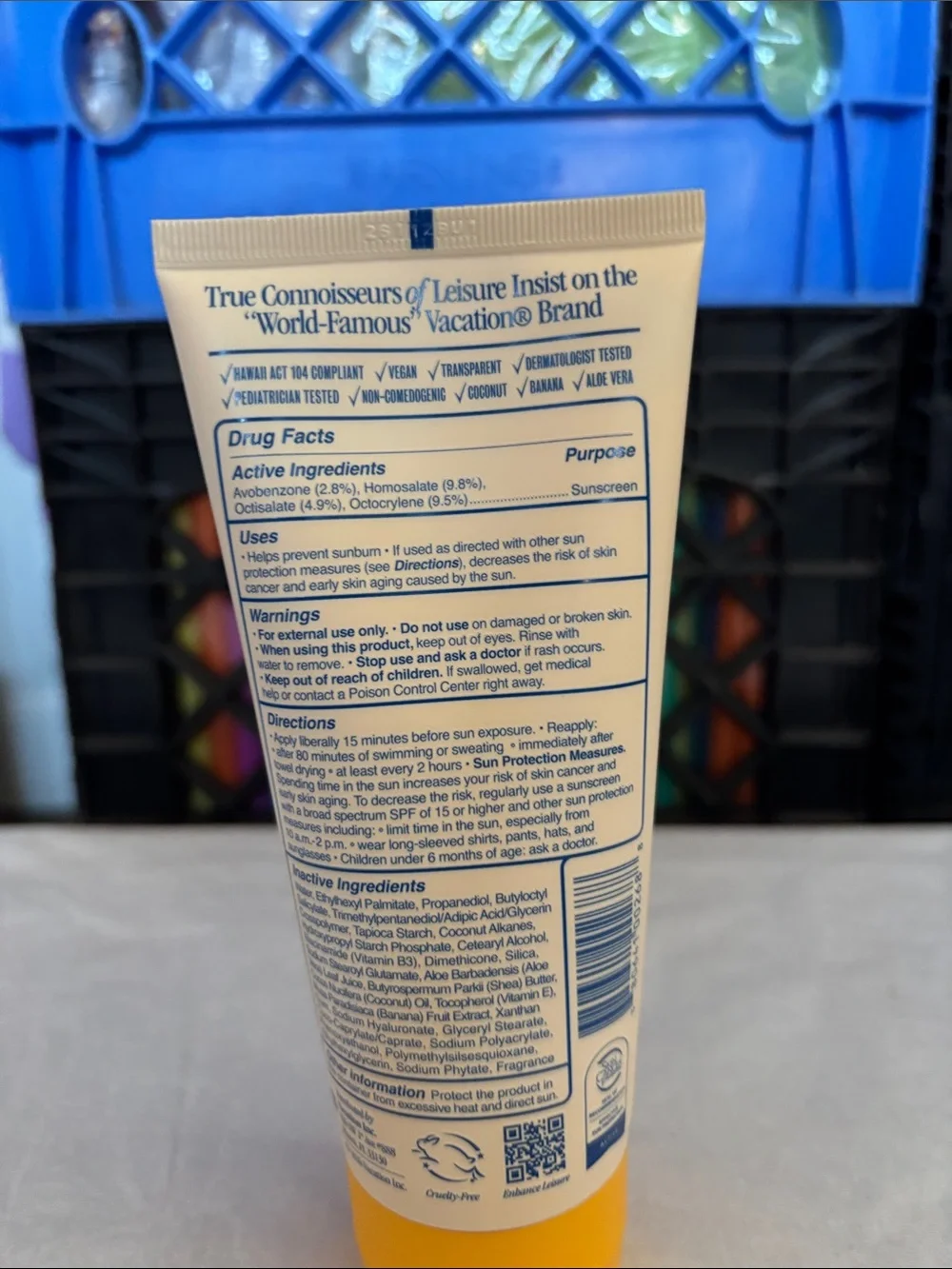 Vacation Classic Lotion SPF 50 Sunscreen - Yellow Tube